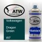 Preview: Volkswagen, Dragon Green, W7: 400ml Sprühdose, von ATW Autoteile West.